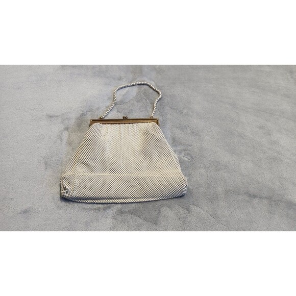 Whiting & Davis Cream Mesh Purse - Picture 1 of 8